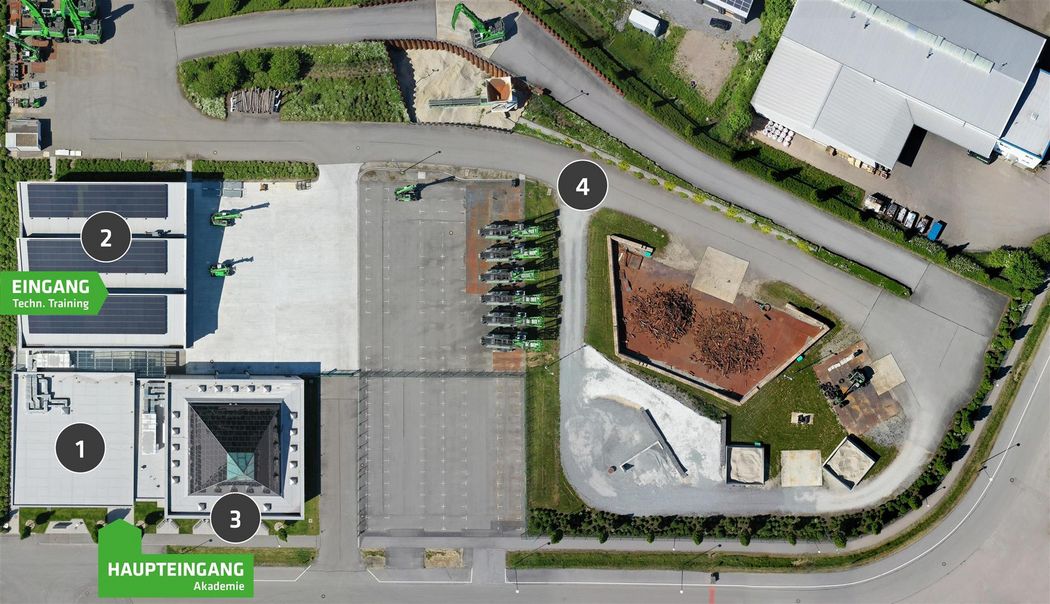 SENNEBOGEN Akademie mit ihrem Übungsgelände und dem Museum